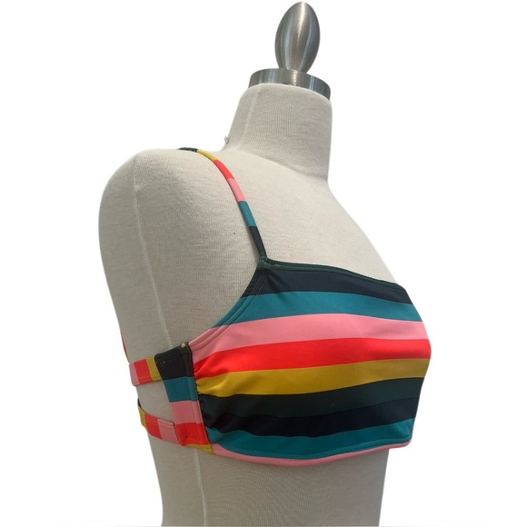 XHILARATION -Colorful Striped Women’s Swim Set - Picture 1 of 7